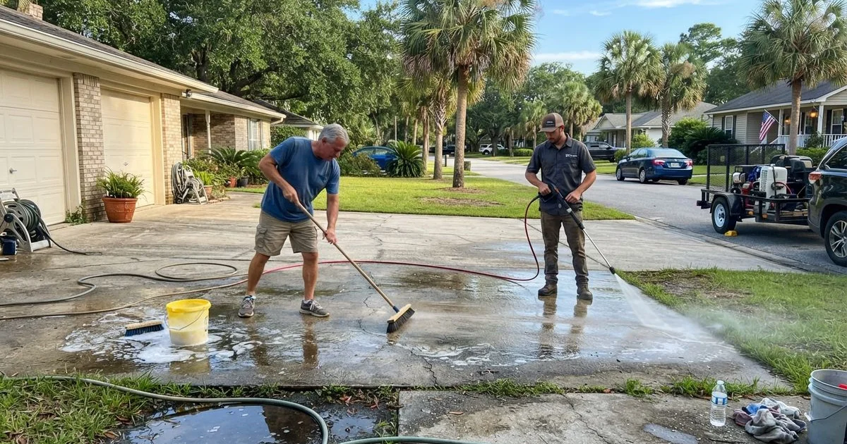 DIY vs professional driveway and concrete cleaning: what can go wrong