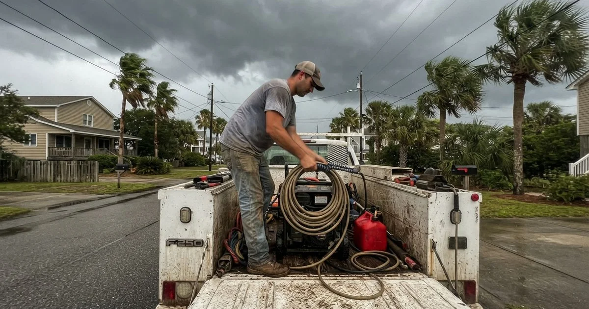 Storm and hurricane season pressure washing checklist for Myrtle Beach